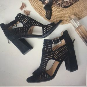 Franco Sarto Margie Cut Out Heeled Sandal